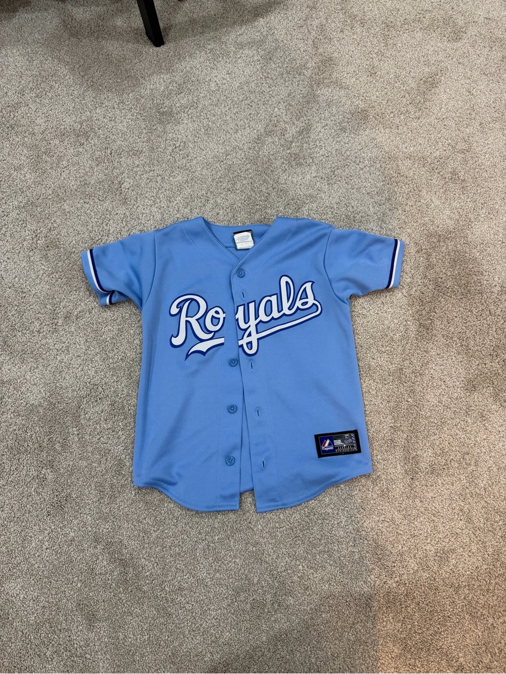 Majestic Light Blue Royals Eric Hosmer Kids Baseball Jersey